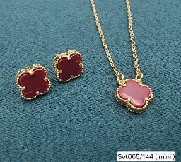 necklace and earrings