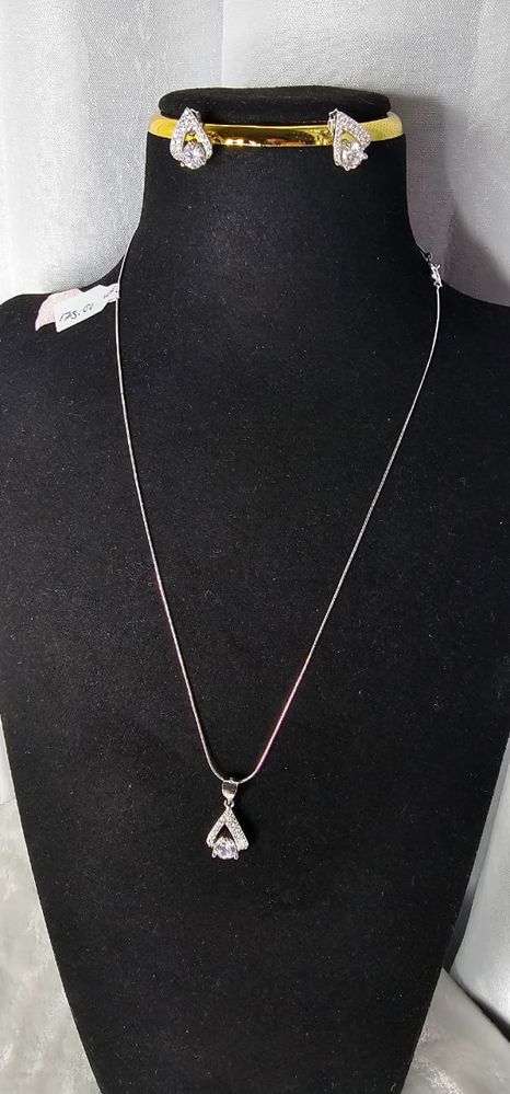 S925 set necklace with elegant earing _thumbnail_0